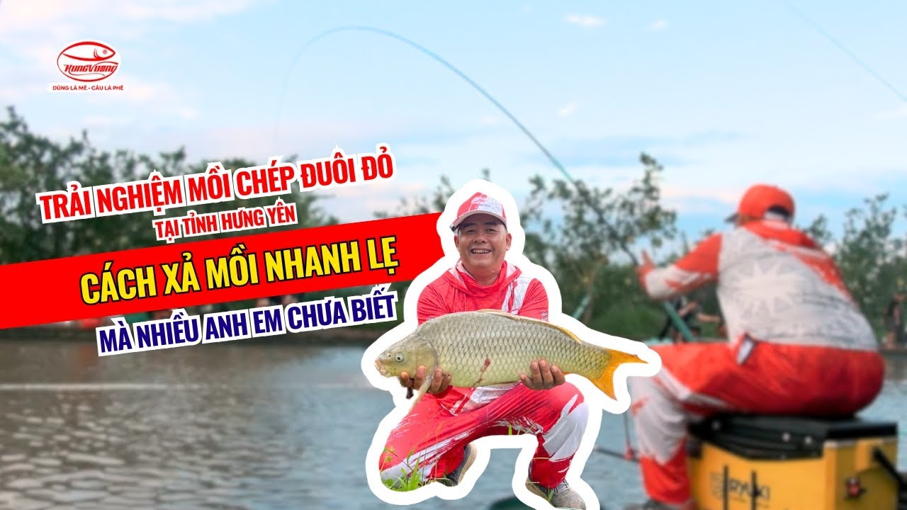 Trải nghiệm mồi Chép Đuôi Đỏ tại tỉnh Hưng Yên - Cách xả mồi nhanh lẹ mà nhiều anh em chưa biết