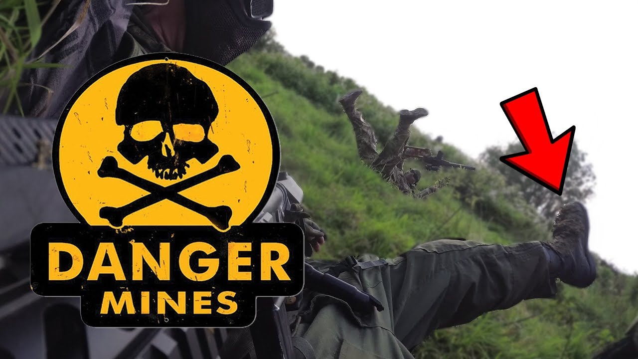 Mines everywhere! three fields were attacked. Sim-tac Airsoft