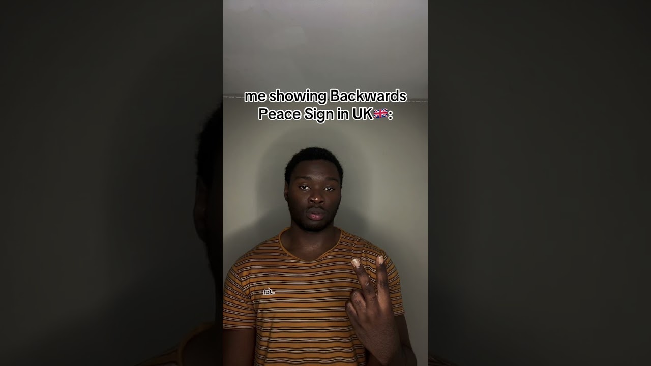 When you do the peace sign
