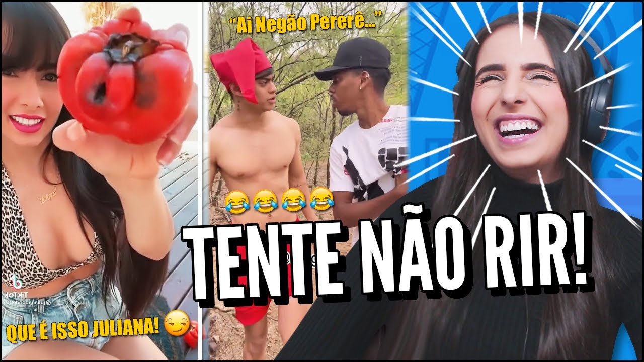 JOVENS REAGEM A OS MELHORES TIK TOK DE COMÉDIA - TENTE NÃO RIR -  ISSO NÃO É POSSÍVEL!
