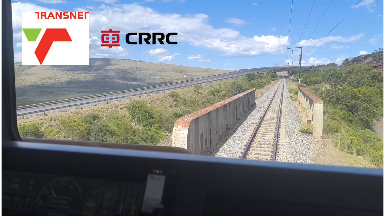 Basie and Steven on day shift. Eastern Cape looking beautiful and lush #train #southafrica #railway