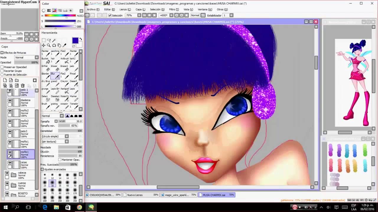 [SPEEDPAINT]  winx club musa charmix