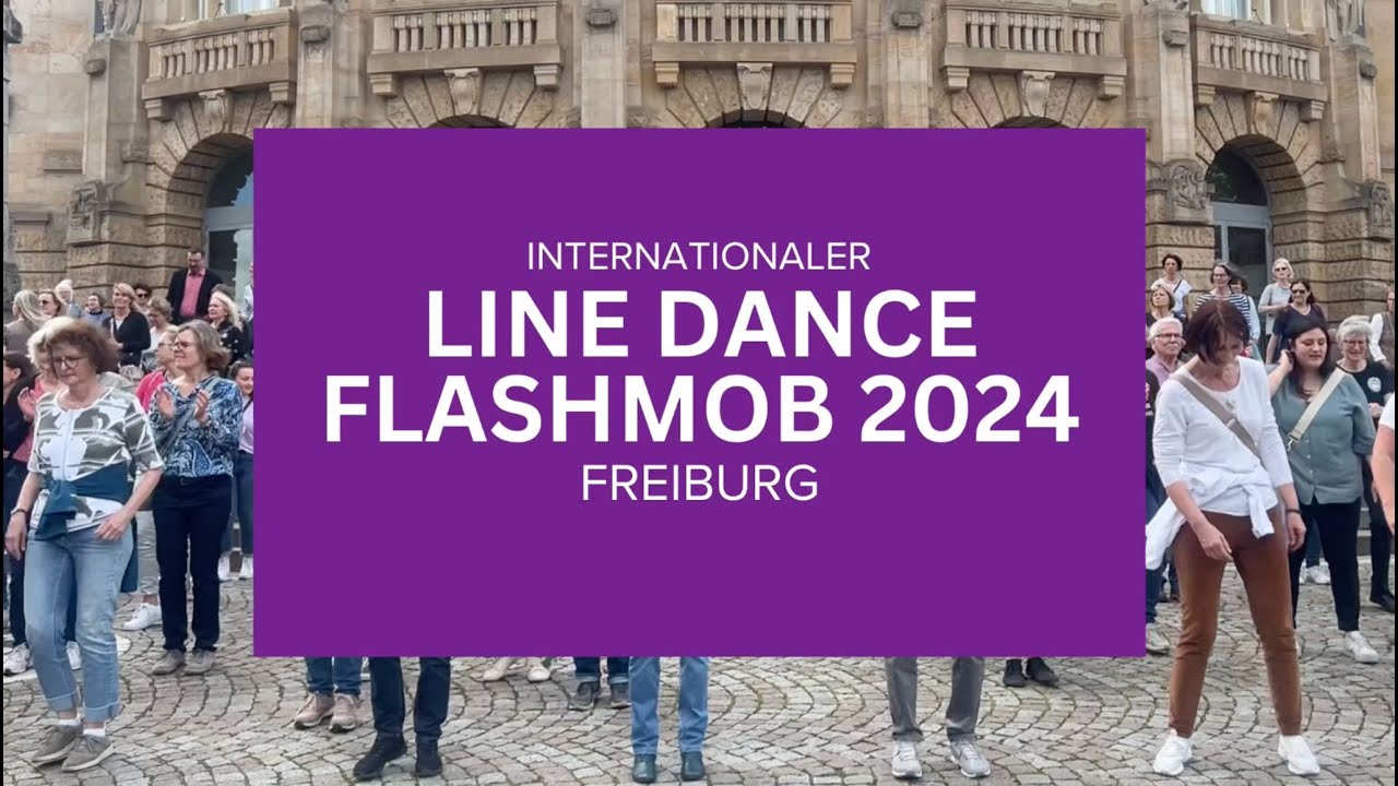 International Line Dance Flashmob 2024 in Freiburg, Germany | 