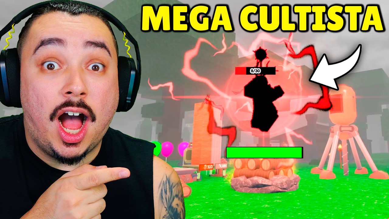 O ADM JOGOU O MEGA CULTISTA NA FOGUEIRA E ISSO ACONTECEU!! | 99 NOITES NA FLORESTA - ROBLOX
