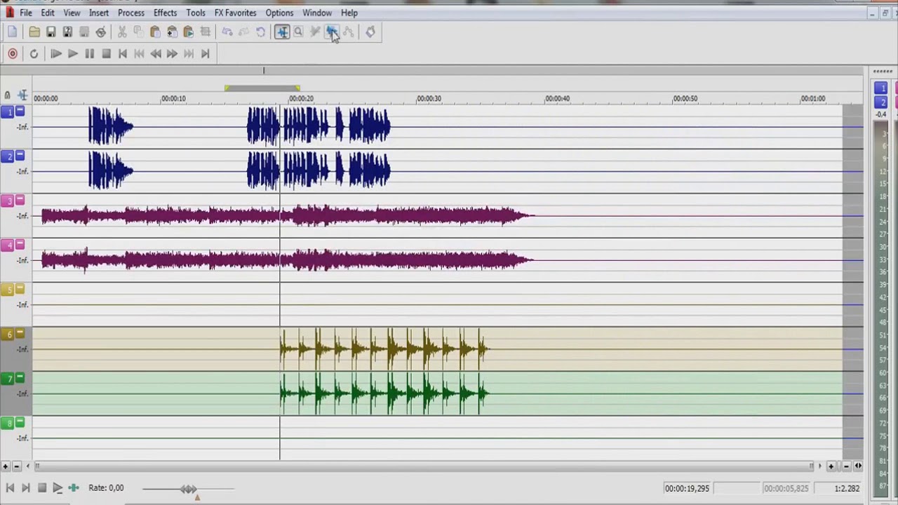 como fazer vinhetas com efeitos no sound forge usando as multipistas