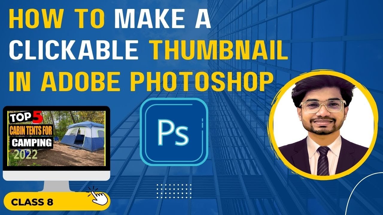How to make a clickable thumbnail Design in Adobe Photoshop