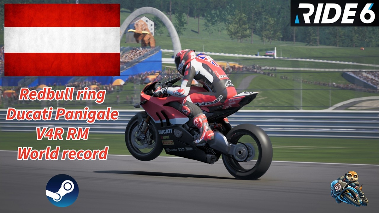 RIDE 6 - Redbull ring - Ducati Panigale V4R RM - Hotlaps/record PC