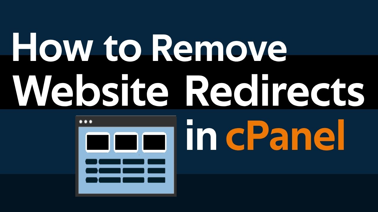 How to remove redirect from one website to another website in Cpanel 2025