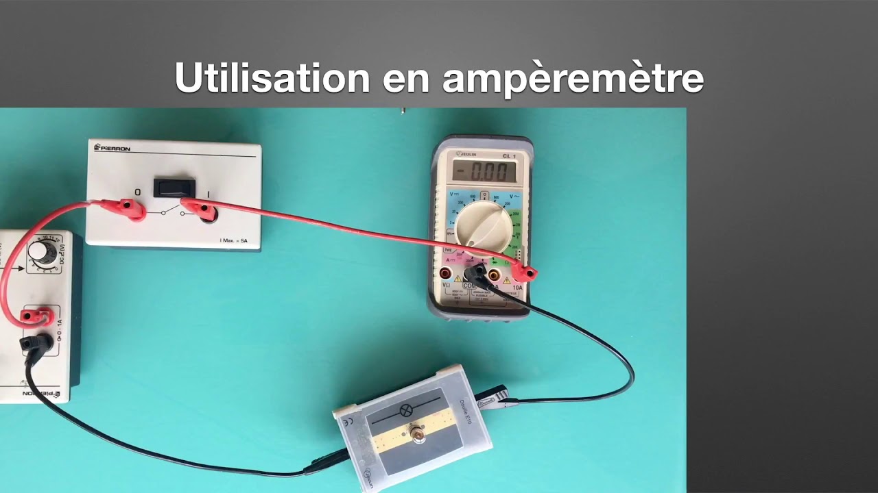 Utiliser un multim&egrave;tre en amp&egrave;rem&egrave;tre