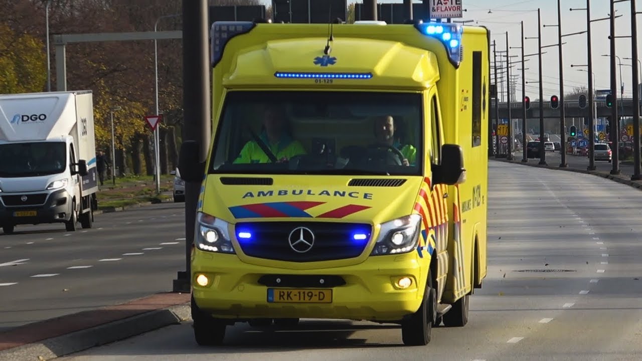 A1, C. Miesen Ambulance 01-129 Groningen Stad naar het UMCG