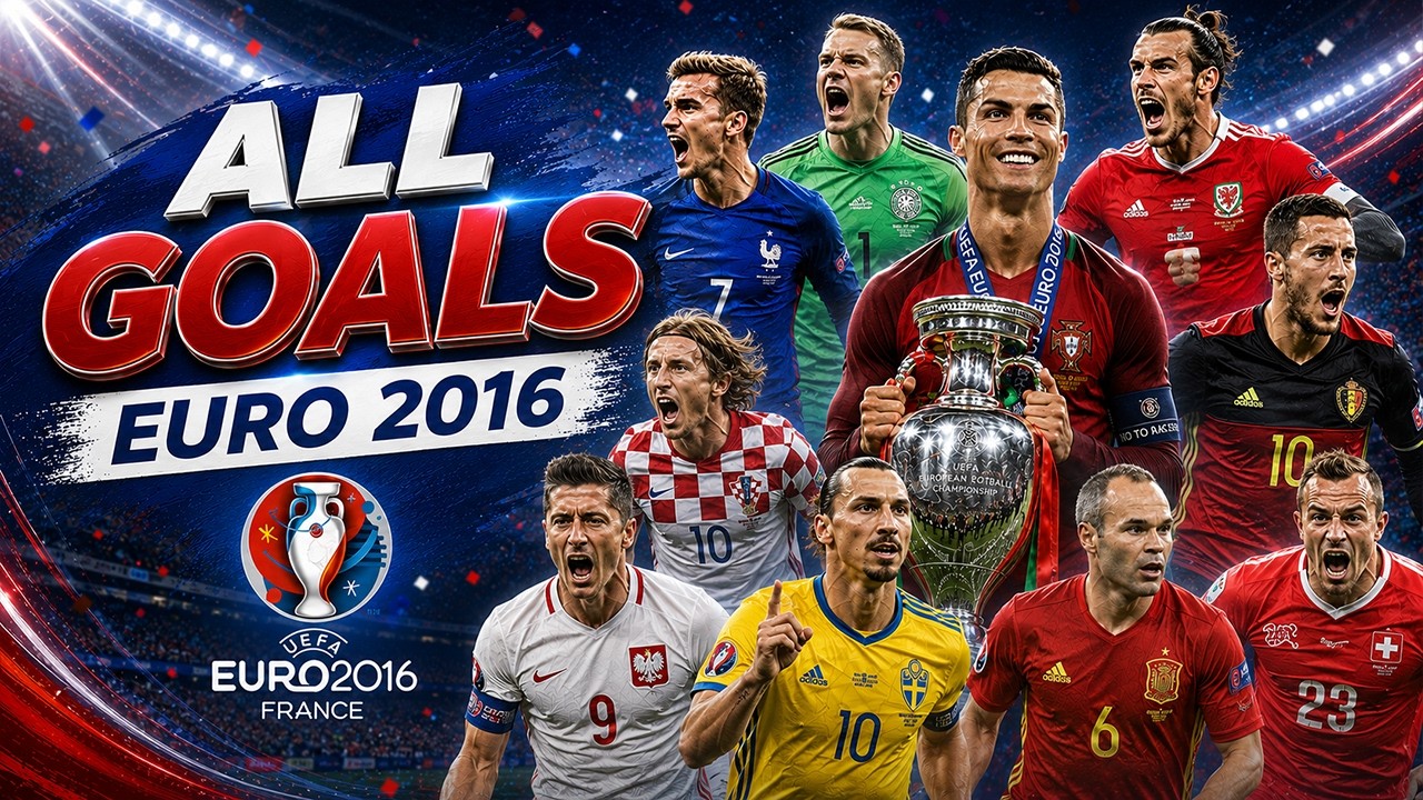 ALL GOALS - EURO 2016 ● English Commentary