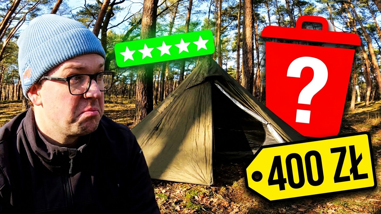 Namiot z TEMU za grosze! ⛺️ Śmieć czy GENIALNY sprzęt pod piec?