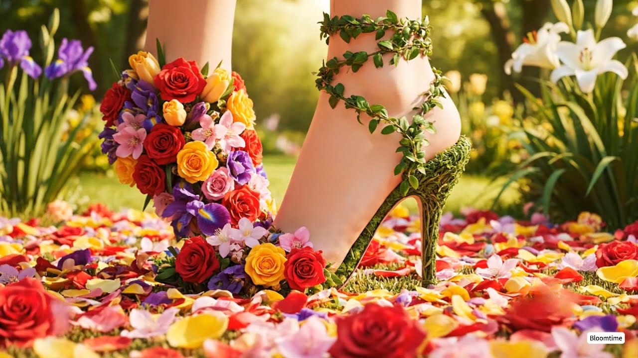 ASMR🌸꽃으로 만든 구두 실화냐👠Shoes Made of Flowers?!