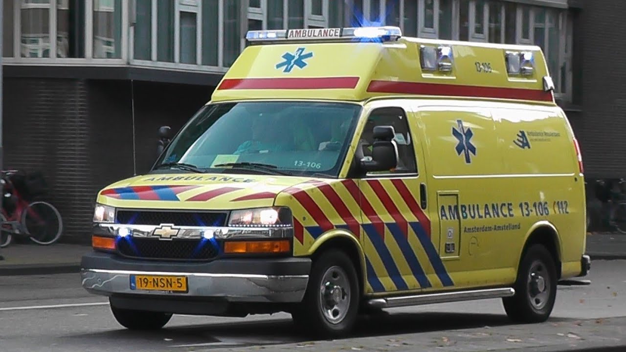 [Archief] Compilatie 13-106 GGD Chevrolet Ambulance met Spoed in Amsterdam