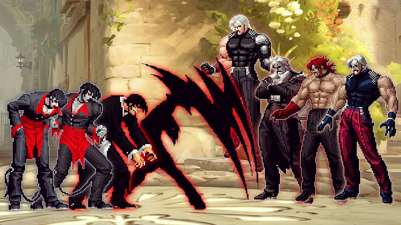 [KOF Mugen] Dark Rugal Team Vs Dark Iori Yagami Team