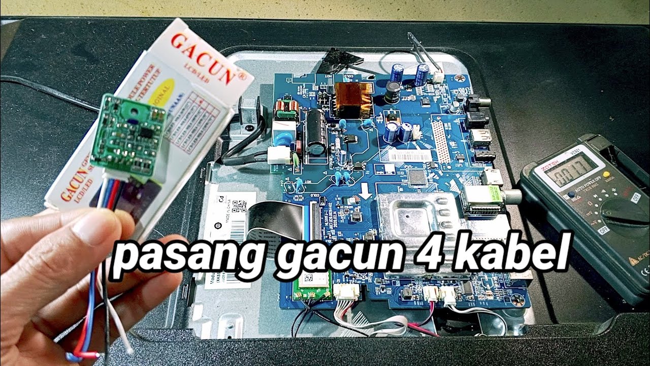 cara pasang gacun 4 kabel di power suplai smps