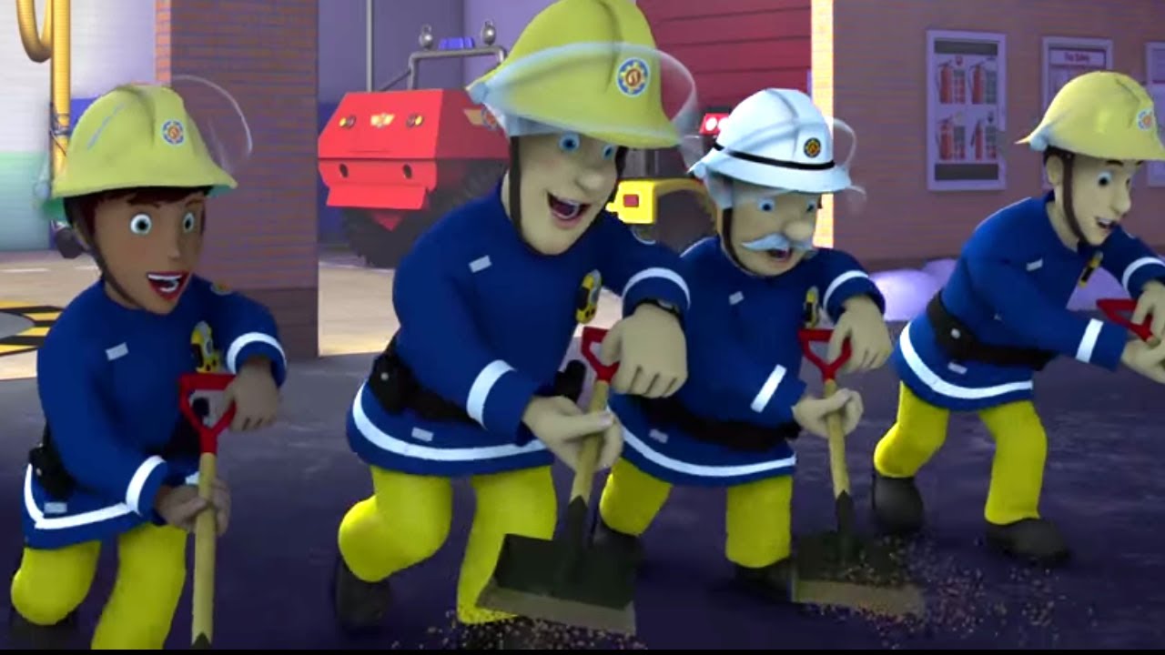 Tűzoltó Sam 🚒 Sjov i sneen! 🔥1 órás összeállítás | Sam a tűzoltó Mese