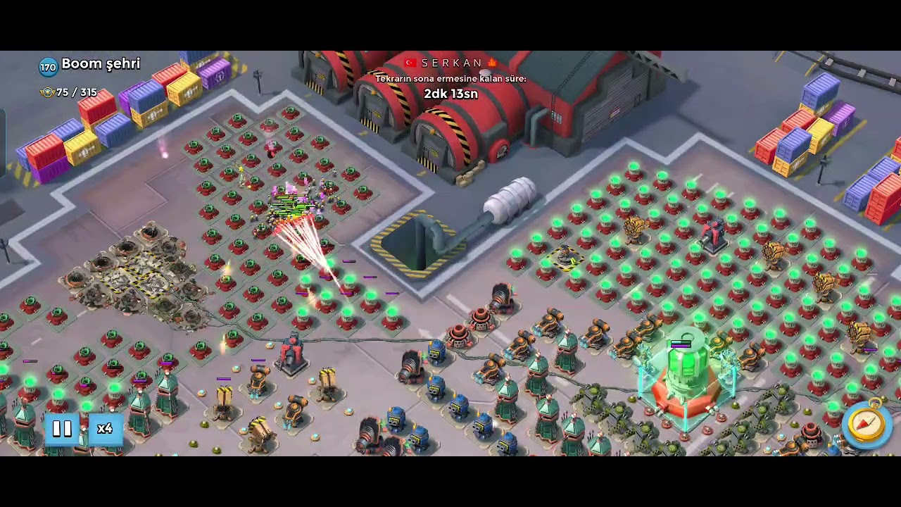 Boom Beach Dupleks Operasyonu Boom Şehri Full Lazerci / zayiatsız tek