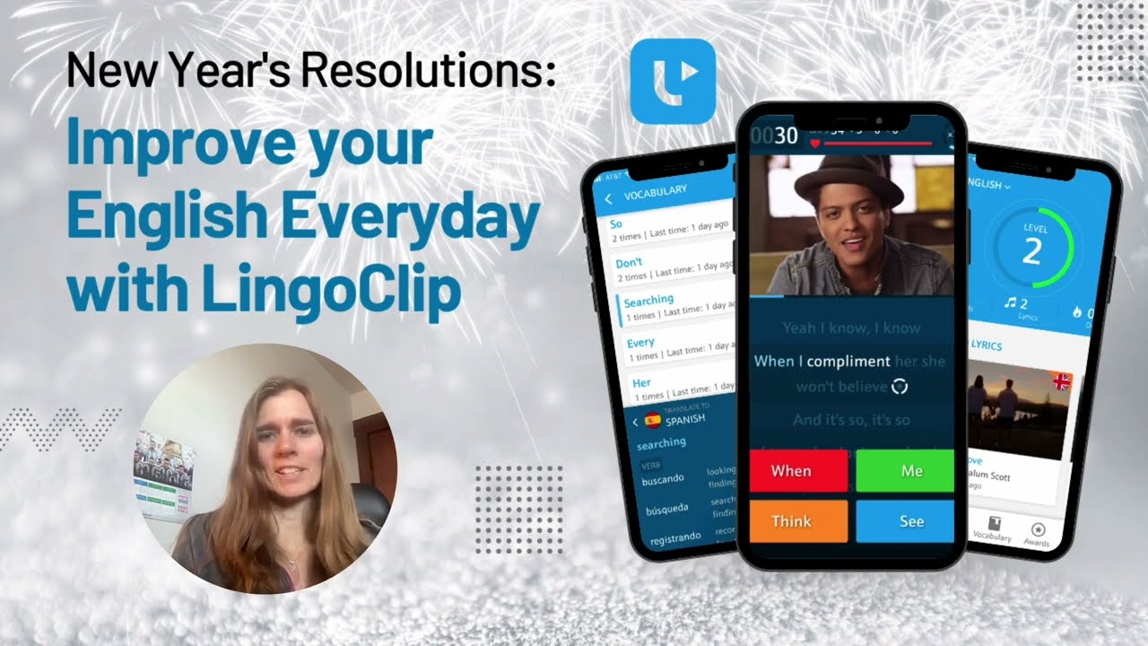 New Year's Resolutions: Improve your English every day with LingoClip