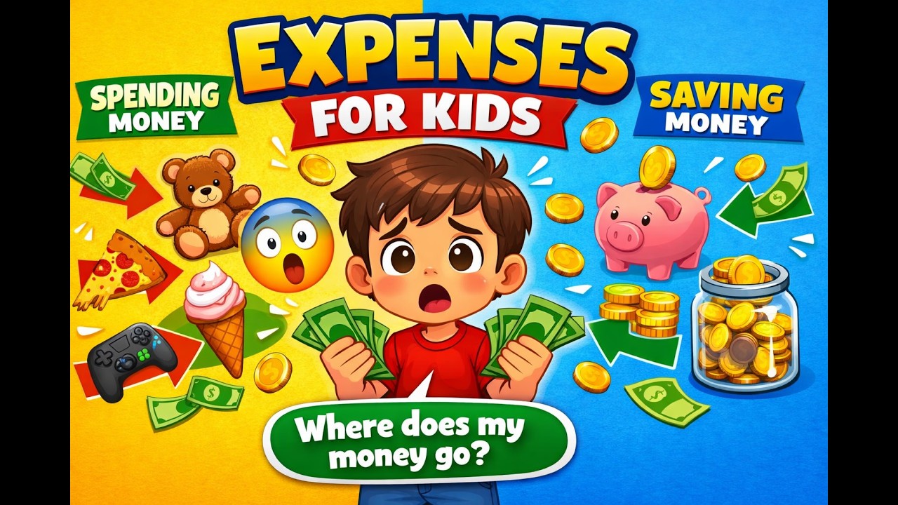 Expenses for Kids 💰 | Why Money Disappears So Fast!