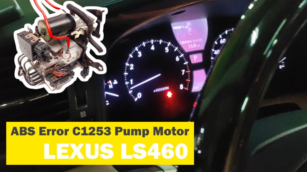 ABS Error C1253 Pump Motor Relay Info and Basic Tips | LEXUS LS460 2010 | Scan and Delete Code