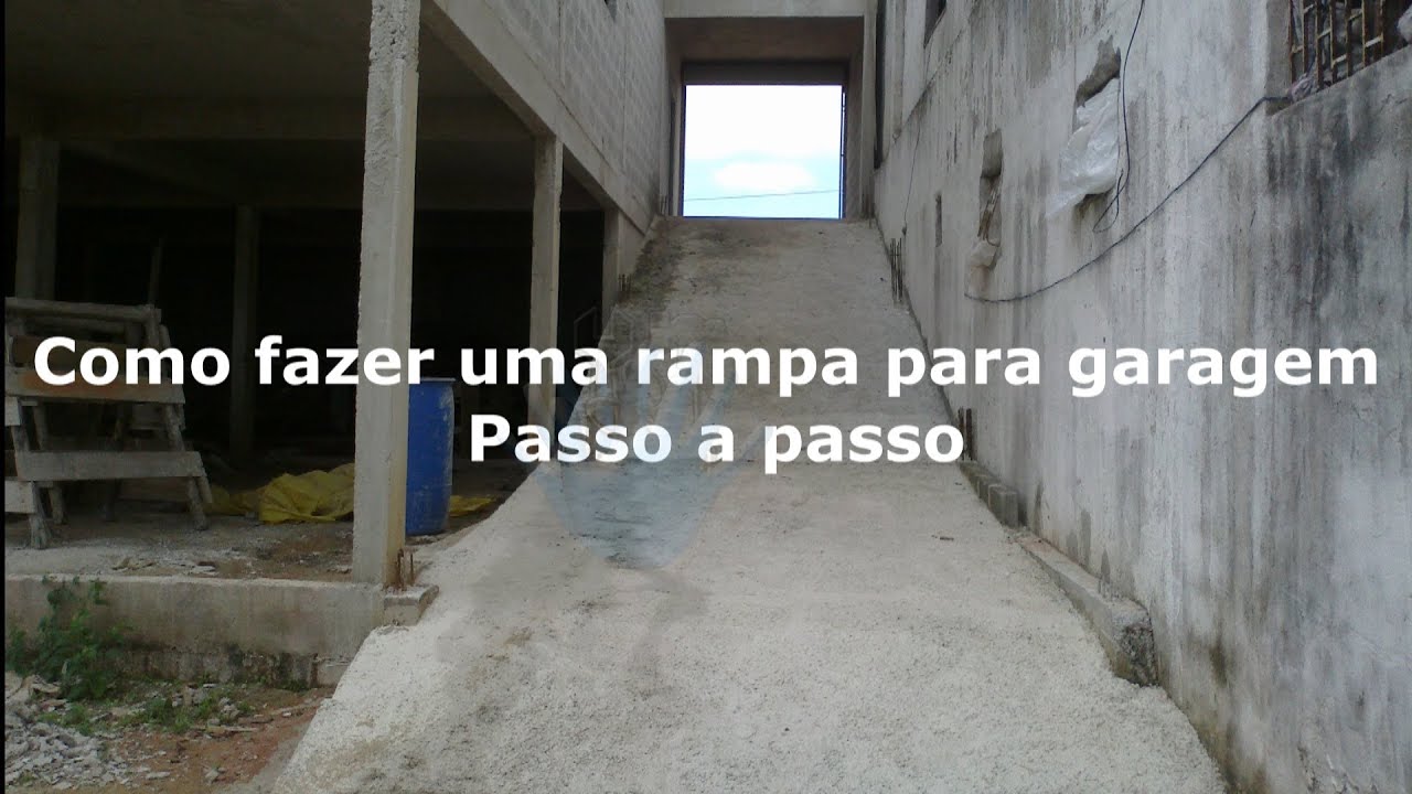 Como fazer rampa para garagem - Passo a passo / Pedreiro/Concretagem/Ferragem
