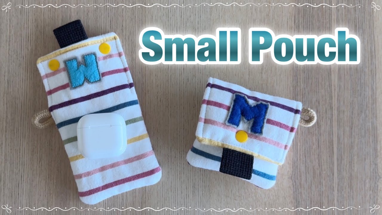 #009 How to make a small pouch that’s compact but super useful? 작지만 활용도가 뛰어난 작은 파우치 / 아이팟 케이스 만들기