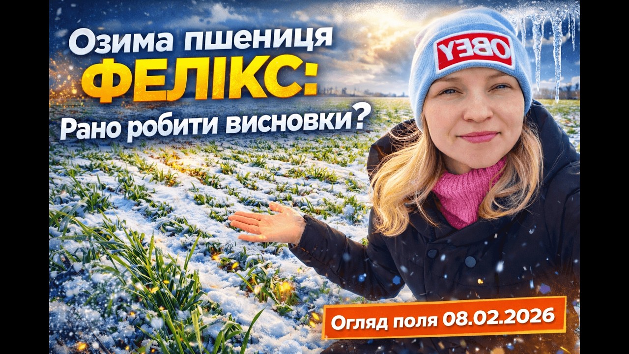 Озима пшениця ФЕЛІКС: Рано робити висновки? Огляд 08.02.2026 🌾 АГРОТОРГ 👩&zwj;🌾