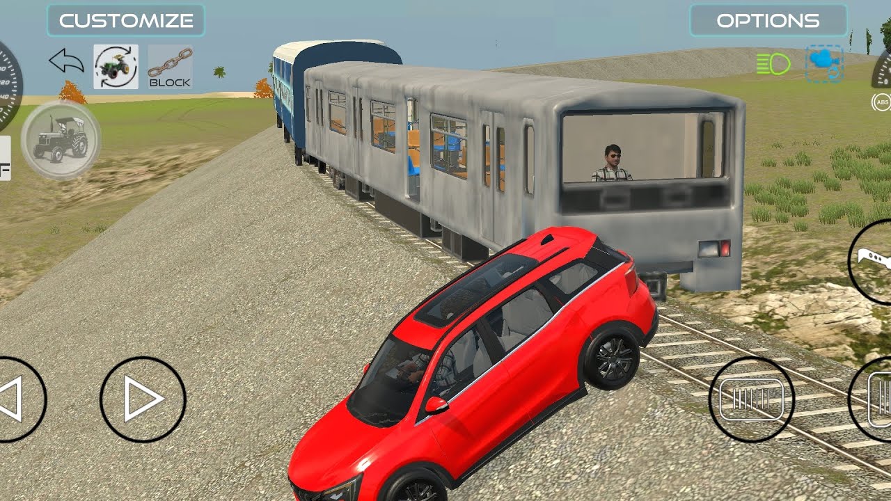 Train ne gadi vale ko mar Diya 😭🙏 #tirendin #trending #train #gameskhelkarpaisekai #gaming #reels 