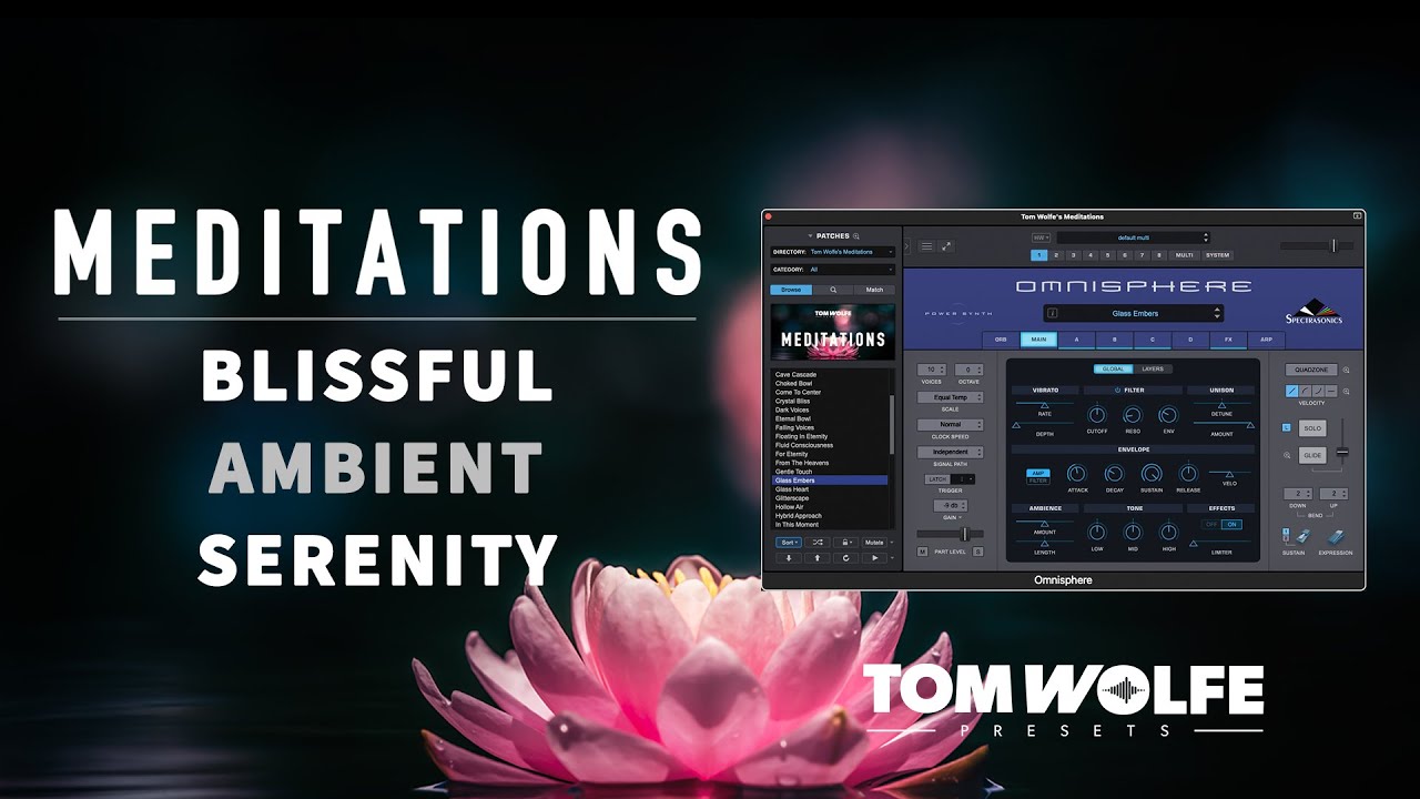 Meditations for Omnisphere: blissfully serene ambient presets for Omnisphere 3