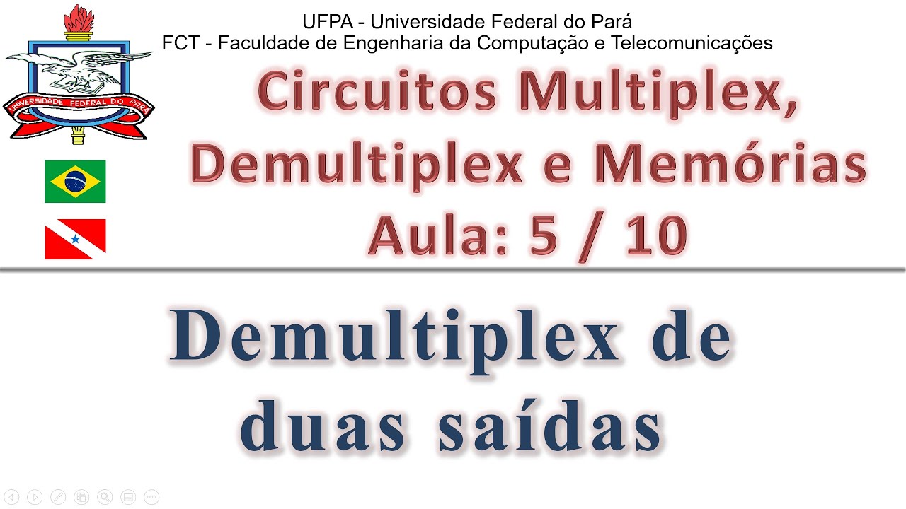 Circuitos Demultiplex de Duas Saídas - #05 - Circuitos Multiplex - Eletrônica Digital
