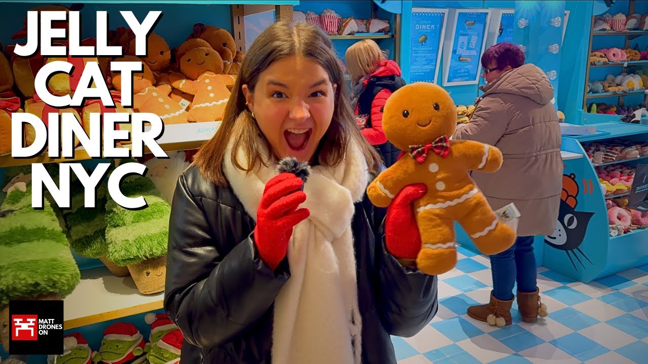 Exploring the Only Jelly Cat Diner in NYC: First Time Reaction! 🇺🇸