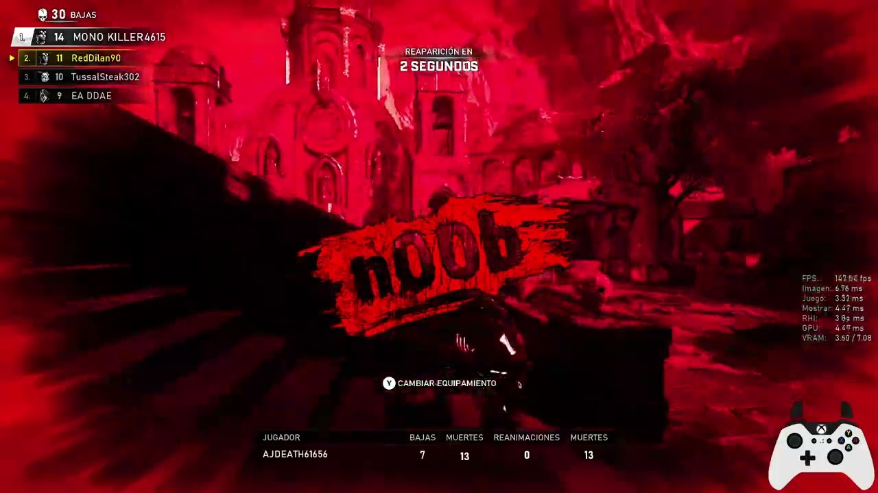 GEARS OF WAR: Terminando mi primer partida en MVP FFA en RANKED (Odysseus)