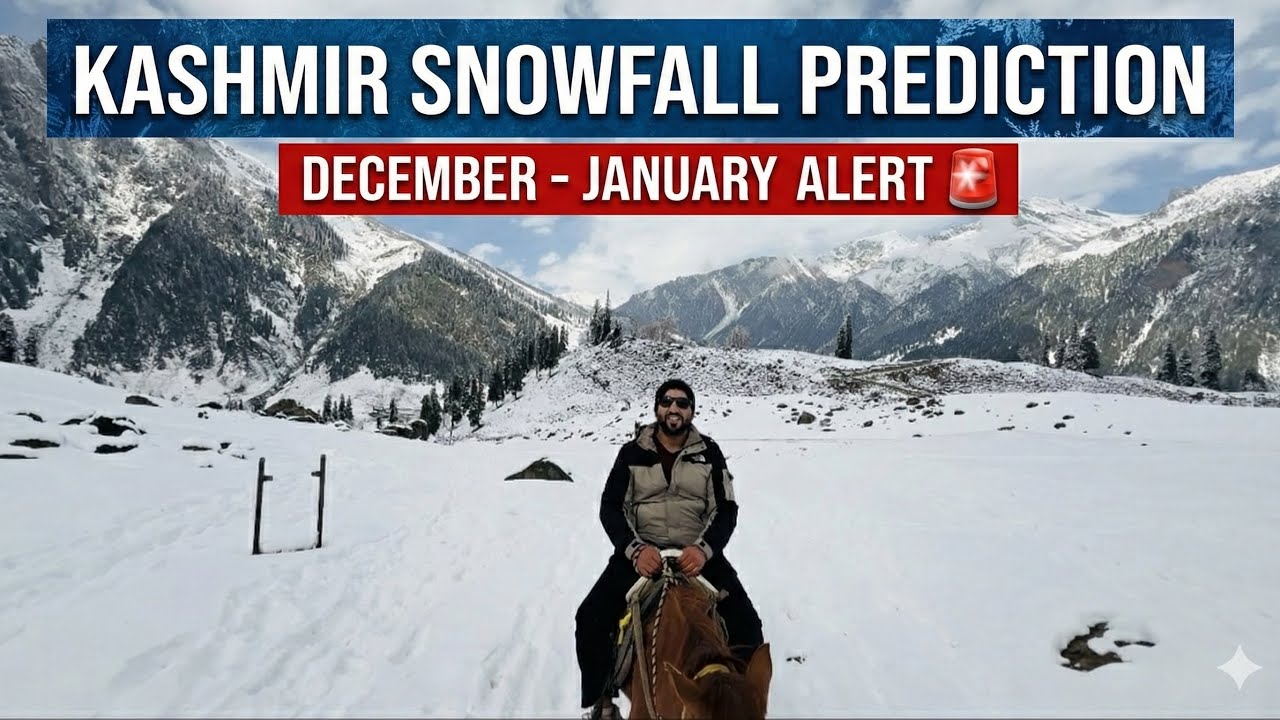 Kashmir Trip : Snowfall Update 🚨 Dec - January  | Snowfall Prediction In Kashmir  #kashmirtrip #yt