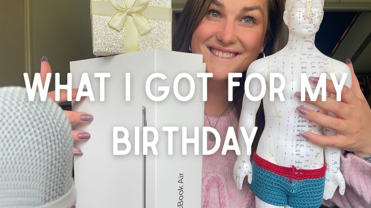 ASMR What I Got For My 28th Birthday 🎈🧁 Rambles, Tapping, Scratching & Crinkling 🎁