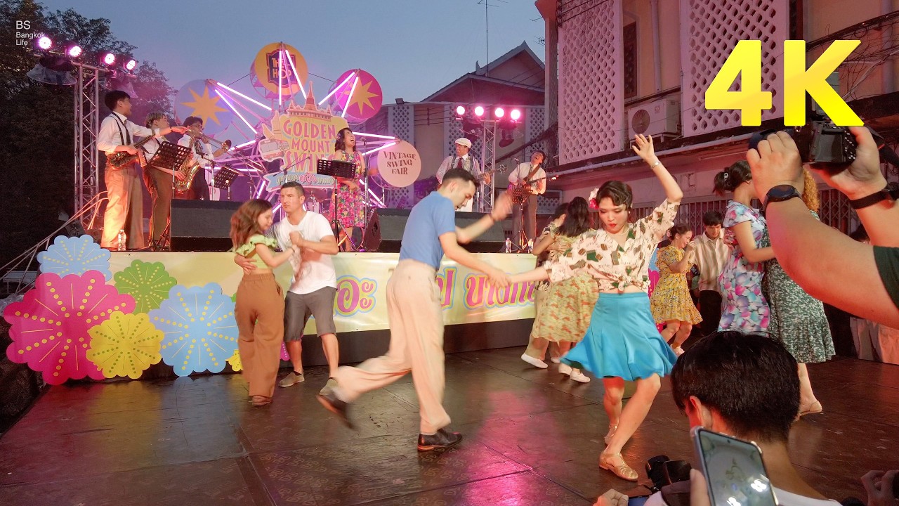 4K | Let's dance! Golden Mount Swing 2025 / Bangkok