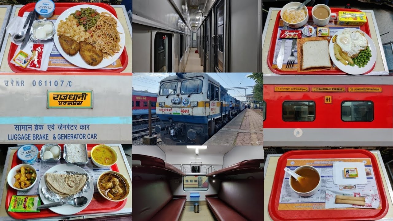 Thiruvananthapuram To Delhi : Full Journey : First Class AC 12431 TVC - NZM Rajdhani Express