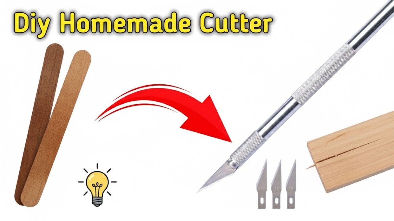 Ghar par banaye zabardast cutter | DIY Homemade Cutter Project