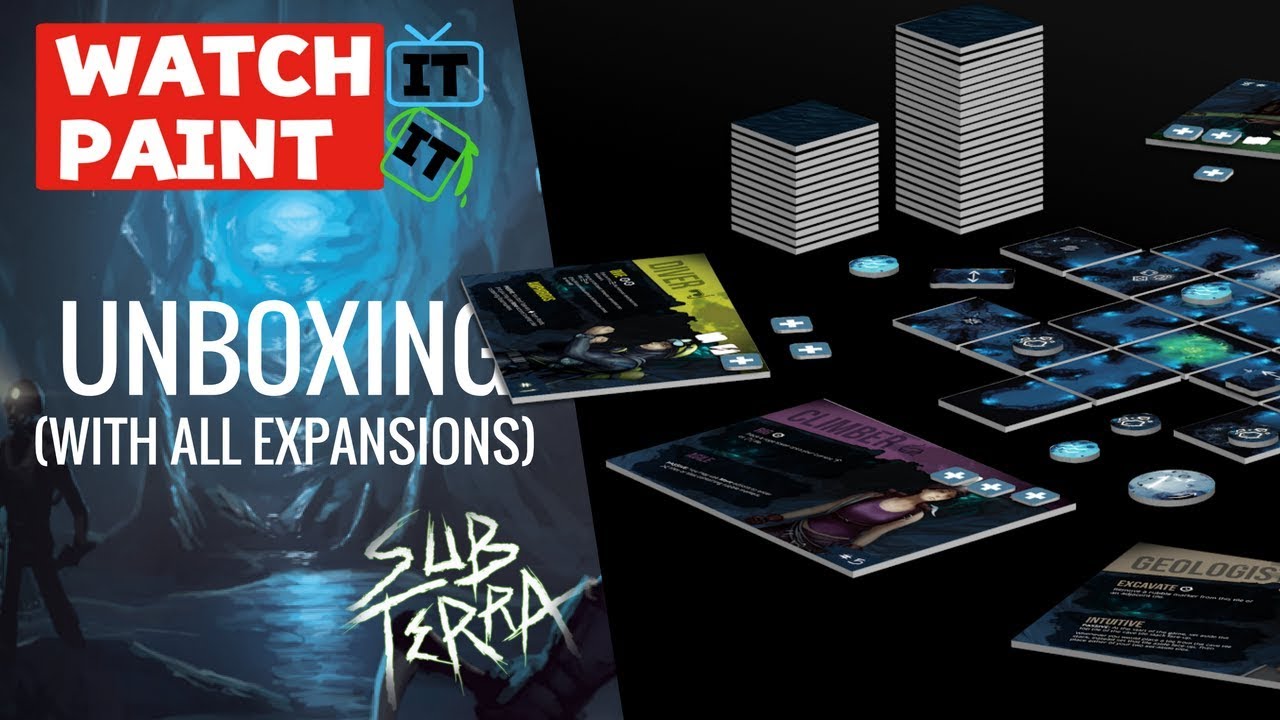 Sub Terra - Deluxe Edition (All Expansions) Unboxing