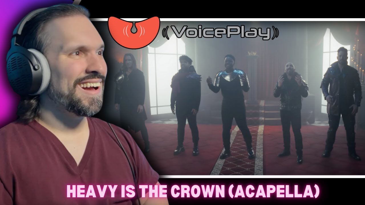 FIRST TIME Reacting To VoicePlay - Heavy Is The Crown ft. J.None (acapella) #arcane