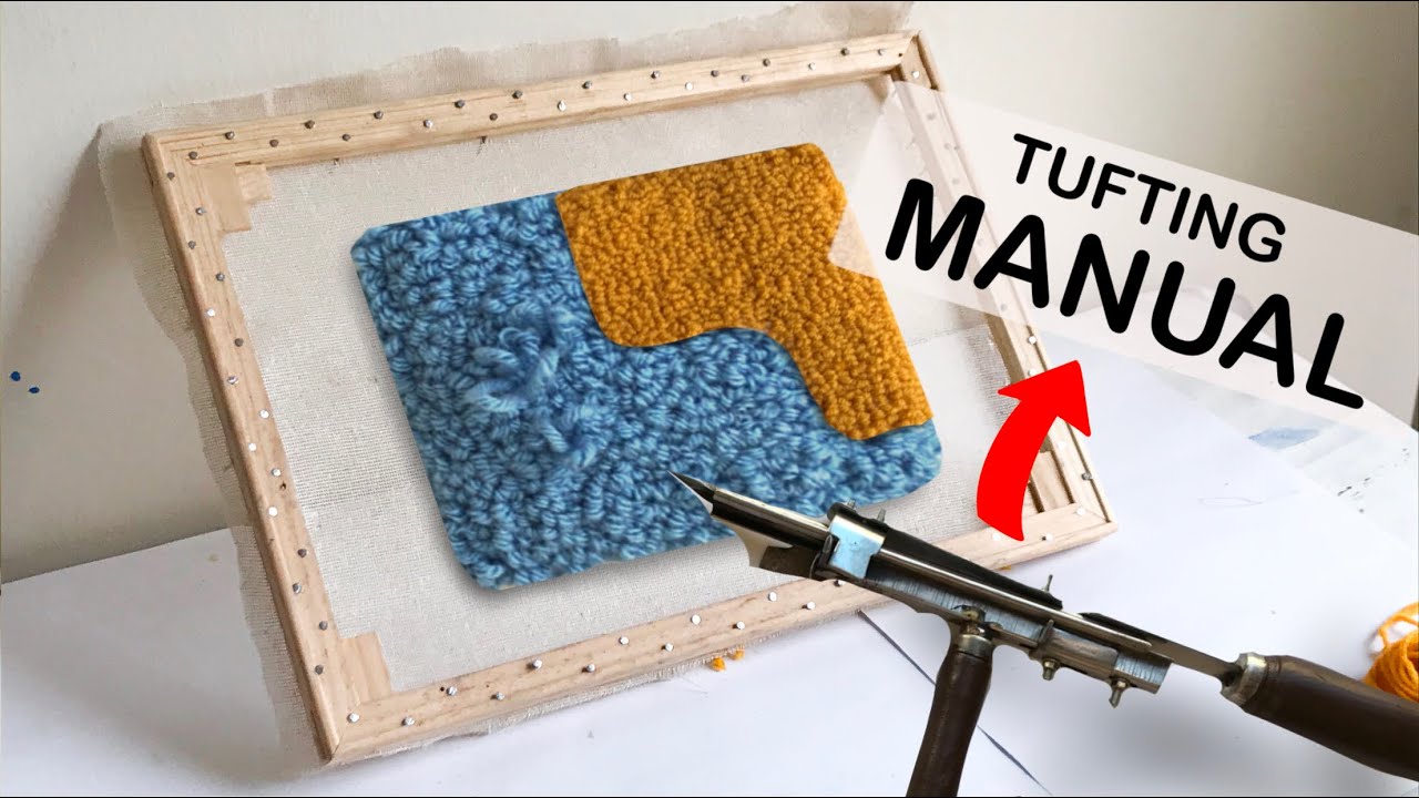 Hacer Tufting de manera MANUAL para alfombras