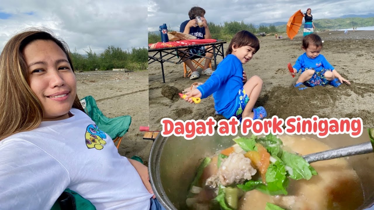 Nagluto ng Pork Sinigang + Naligo sa dagat | Thank You Lord 🙏🏻
