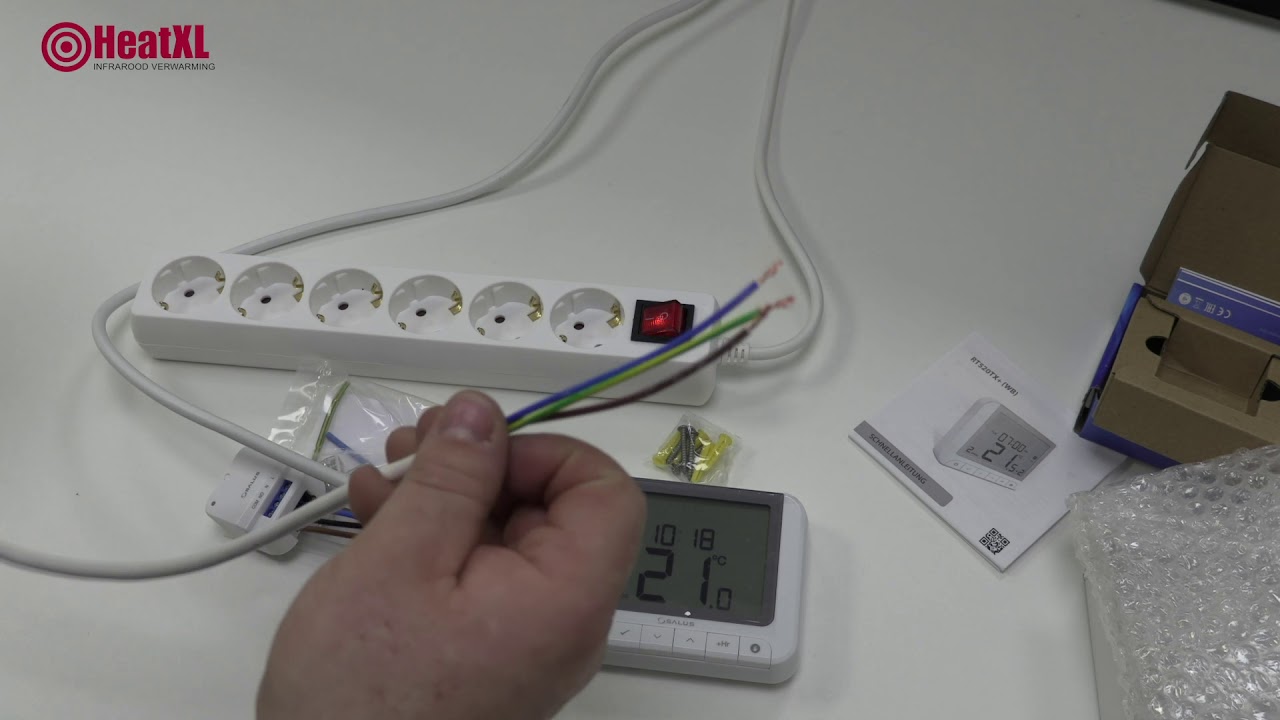 Salus infrarood panelen thermostaat | Thermoluxe digi koppelen met infraroodpaneel relais
