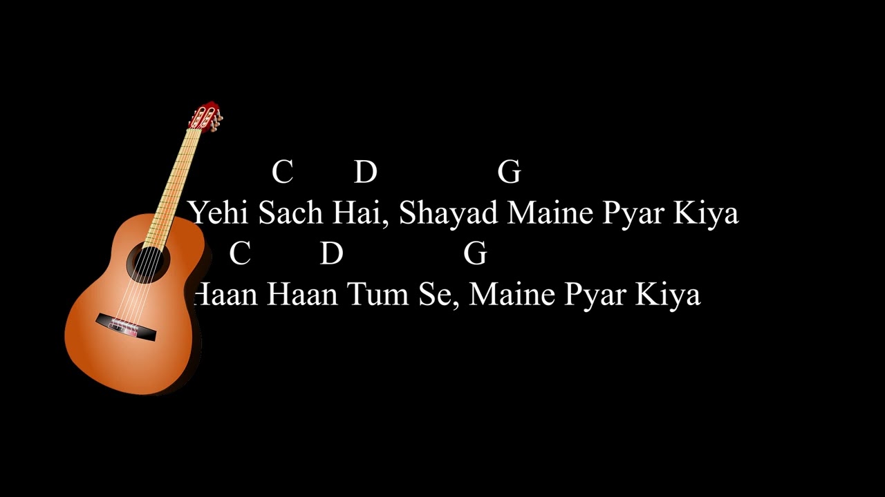 Aate Jaate Haste Gaate | Guitar Chords & Lyrics | Easy Tutorial 🎸