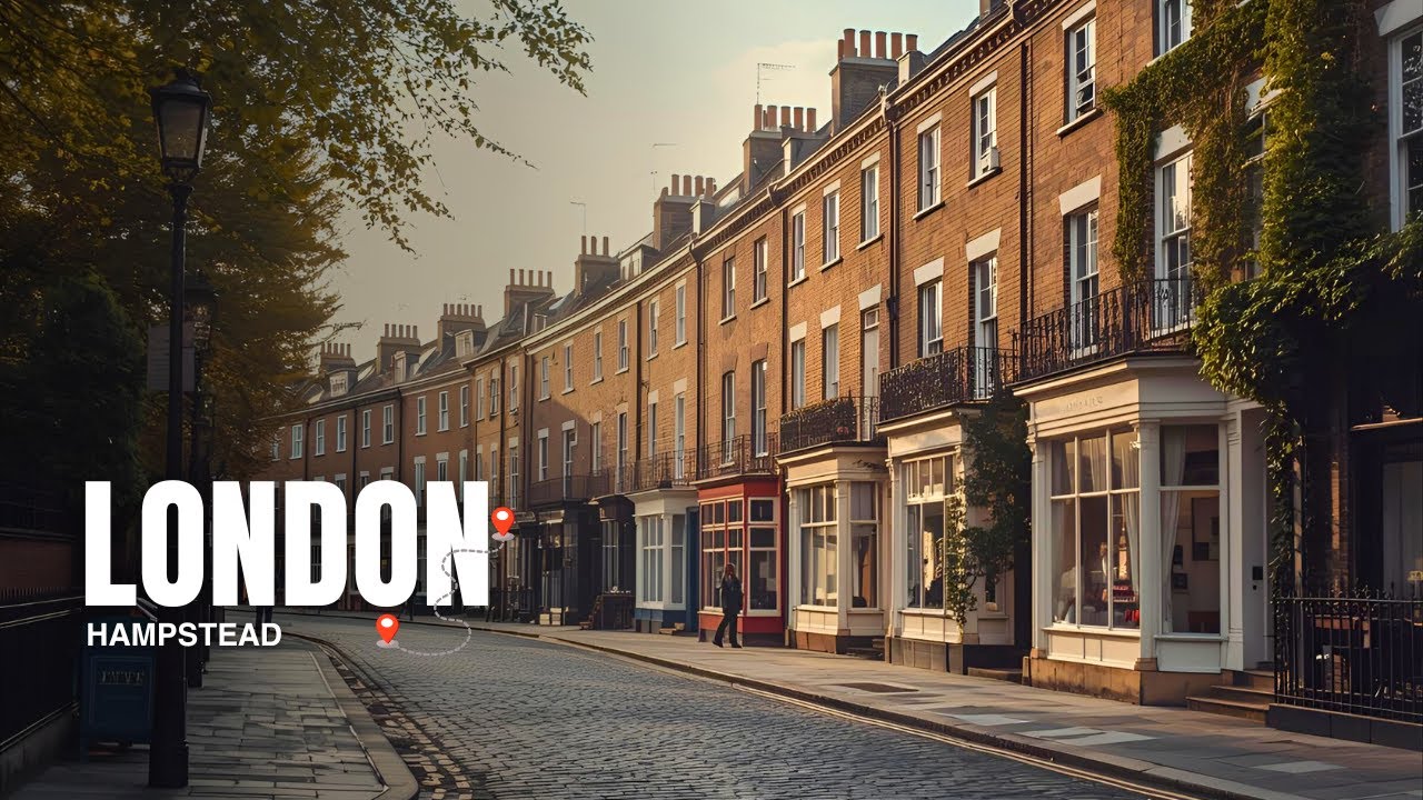 Walking in Calming Village of Hampstead London | 4K HD 2025