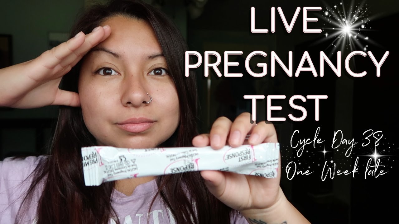 *LIVE PREGNANCY TEST* 7 DAYS LATE! | MISSED PERIOD | Baby #2 TTC JOURNEY