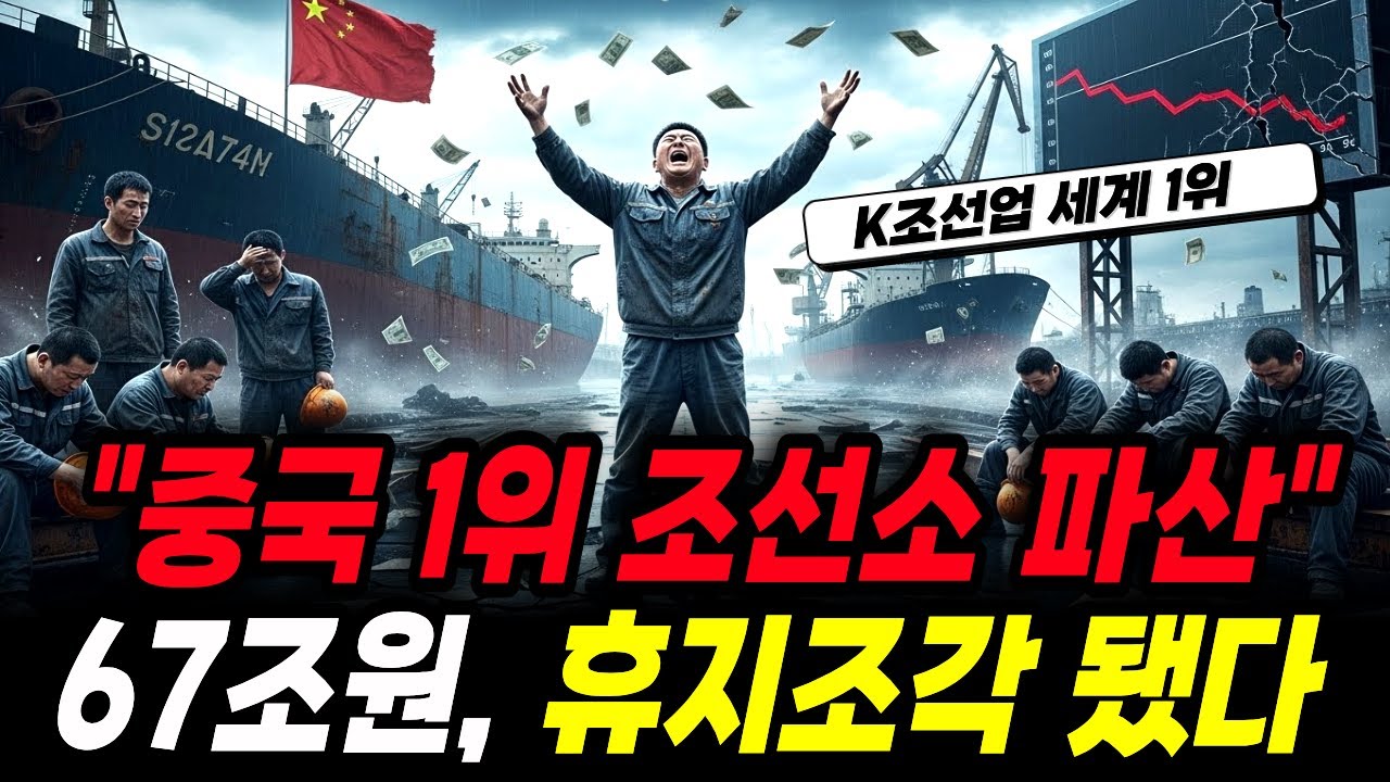 67조원 증발한 세계 1위 중국 조선업이던 12곳이 동시에 멈춰버린 중국 조선소의 몰락