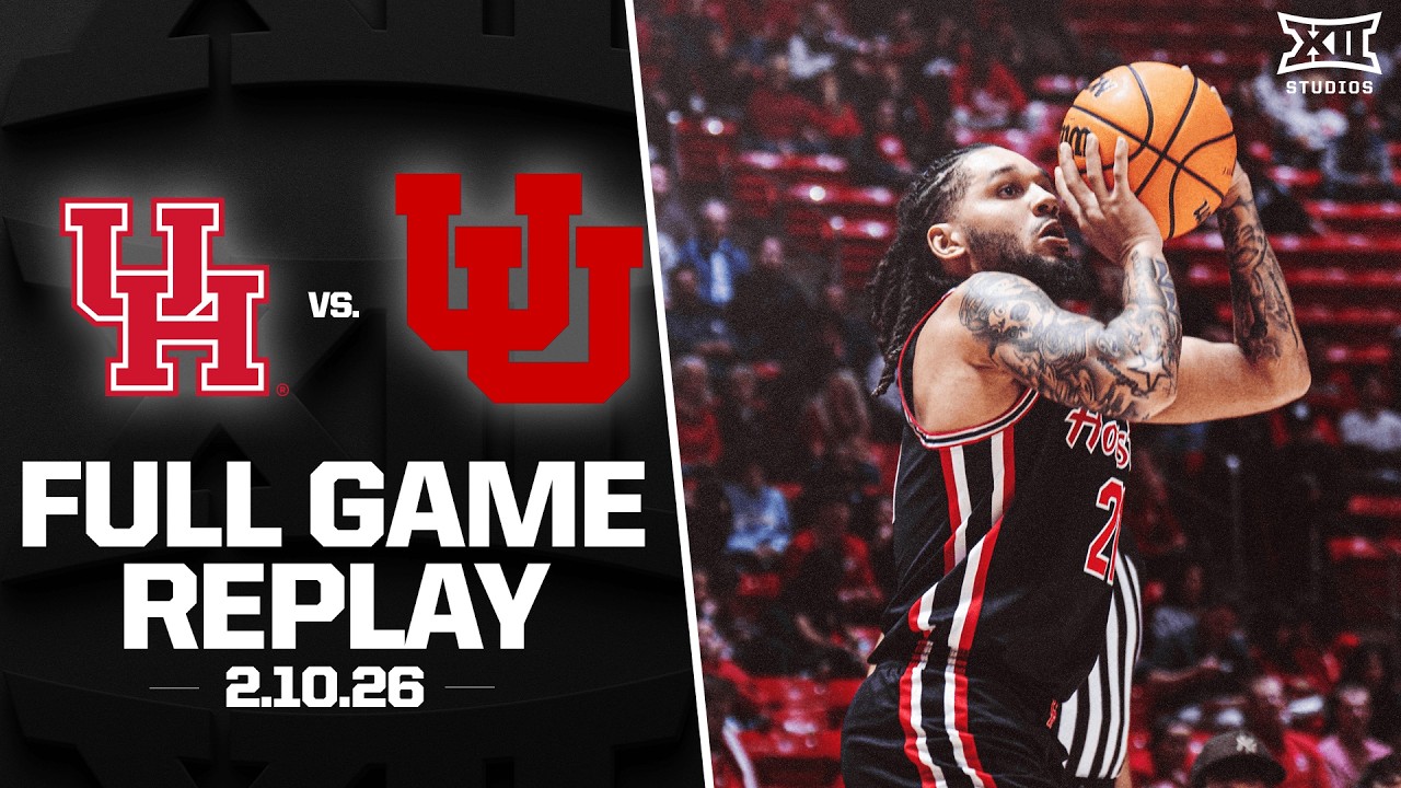 #3 Houston vs. Utah Full Game Replay (2.10.26) | 2025-26 Big 12 Men's Basketball