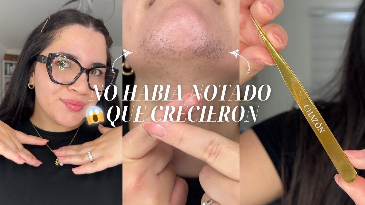 CRECIERON VELLOS EN MI BARBILLA 😱... no los había notado | Daniela