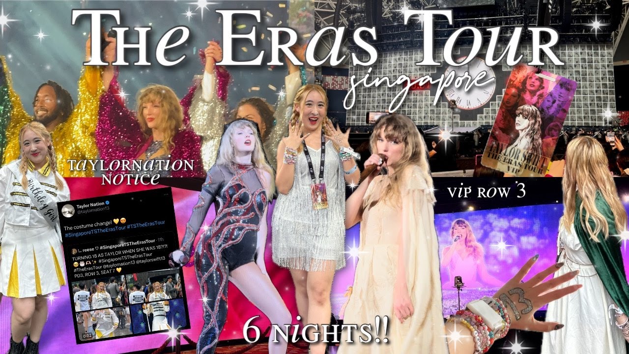 Eras Tour SG Vlog | 6 Nights, VIP Row 3, Fancams & More ˚ ༘ ೀ⋆｡˚
